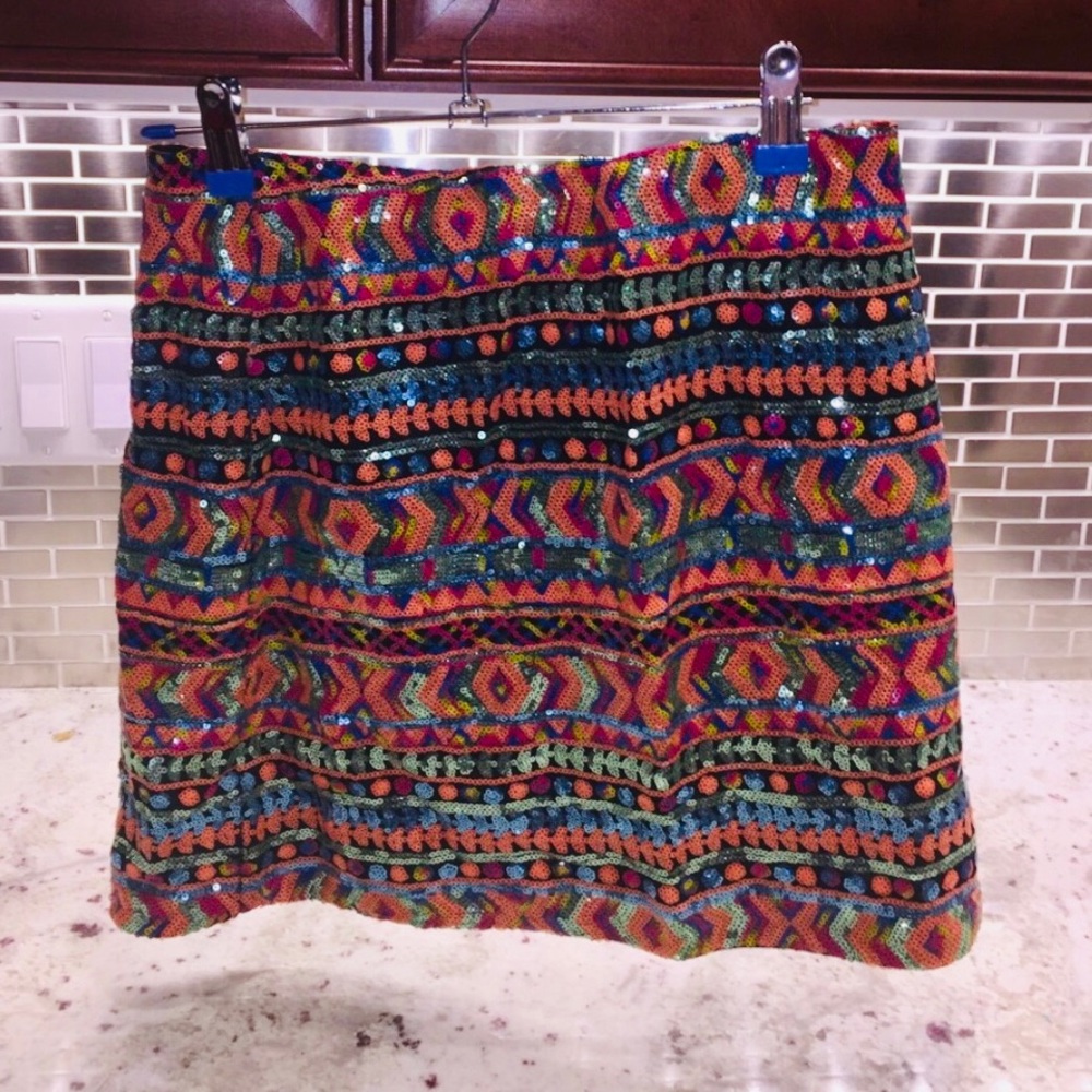 NWOT SEQUIN SKIRT from Necessary Clothing colorful